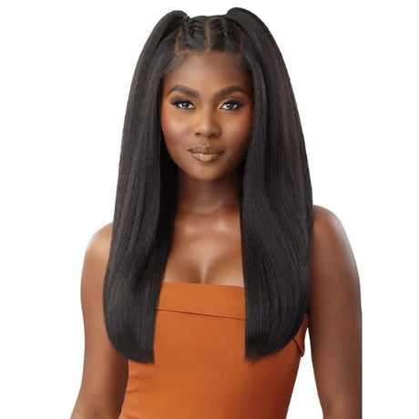 Perruque lace closure wig HD kinky straight yaki Outre