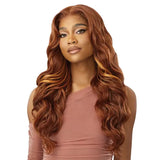 Perruque lace closure Yaki loose curl ginger Outre Glam Curls 24 pouces