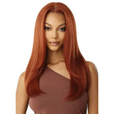 Perruque Lace closure yaki straight ginger Outre