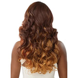 Perruque lace front 13x4 Body Curl Ginger Aria Outre Perfect Hairline