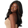 Perruque lace front HD yaki wavy longue couleur chocolate Outre Avani