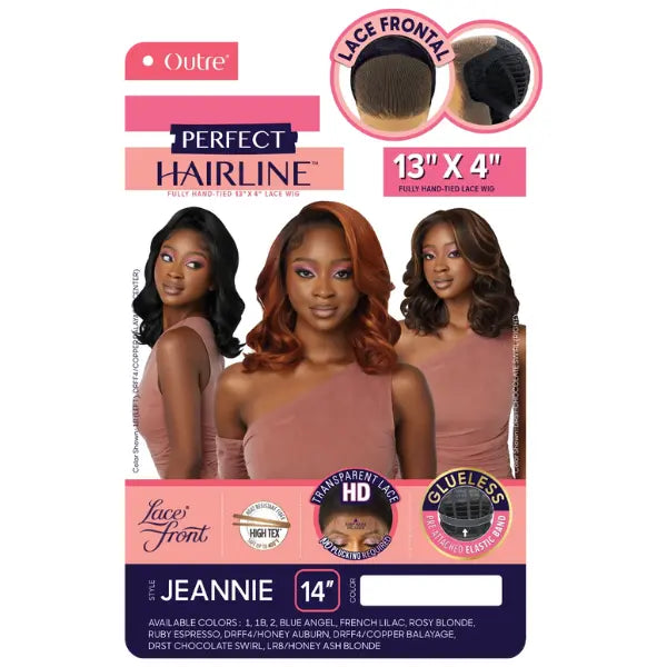 Perruque lace HD 13x4 wavy bob Outre Jeannie 