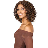 Perruque lace HD curly hair chocolate brown mi-longue Vanessa hair Sage