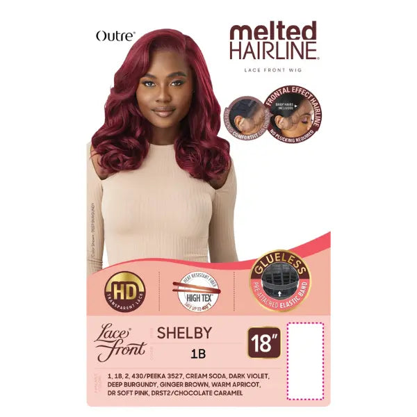 Perruque lace HD wavy mi-longue Outre Shelby