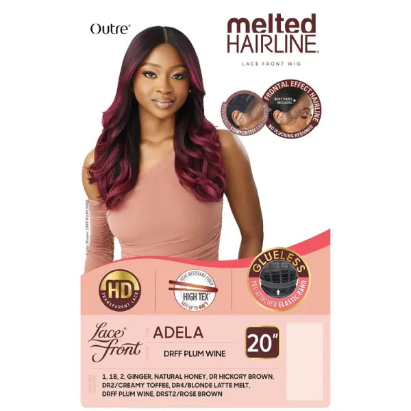 Perruque lace wig frange rideau Outre Melted Hairline Adela