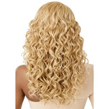 Perruque loose curl Lace HD Blonde Outre Kamari