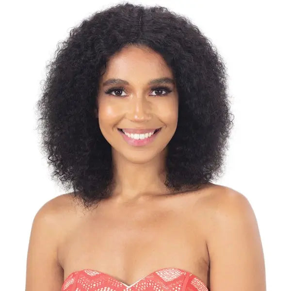 Perruque naturelle Afro Curly Wet & Wavy Mi-Longue Model Model Botanical Wave