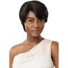 Perruque naturelle coupe pixie noire courte human hair Outre Dottie