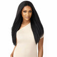 Perruque noire Lace Front HD transparente Melted Hairline Lisse - Outré Katiana 22 pouces en couleur Noir 1B