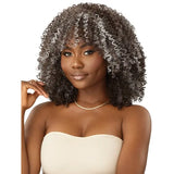 Perruque Quick Weave Kinky Curly gris Outre Sable