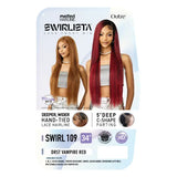 Perruque straight longue lace HD light yaki Outre Swirl 109