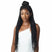 Perruque Tressée avec des nattes Lace Frontal Wig en Noir (1B) - Knotless Square Part Braids - Outré 