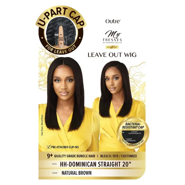 Perruque U-Part Naturelle Dominican Straight 20" - Outré