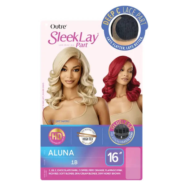 Perruque wavy bob long Outre sleeklay part Aluna