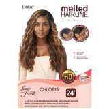 Perruque Wavy HD Lace Outre Chloris Melted HAirline