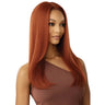 Perruque yaki straight lace closure couleur ginger rousse Outre