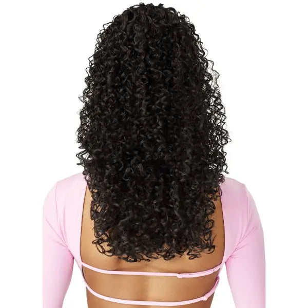 Ponytail curly postiche bouclée noire Outre Ola