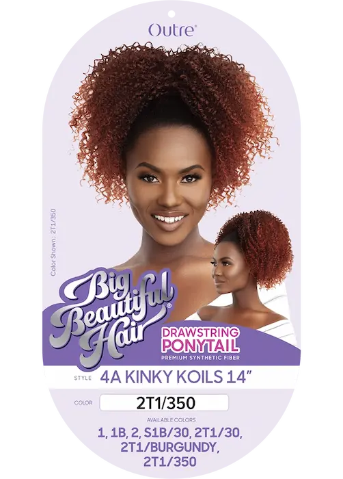 Postiche Afro Curly Ponytail Queue de Cheval à nouer - OUTRE Big Beautiful Hair