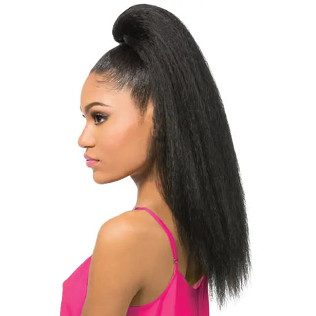 Postiche kinky straight ponytail noir Outre Tess