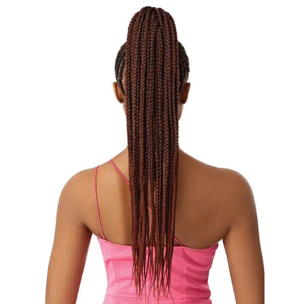 Postiche tressé LARGE BOX BRAID 28 pouces Pretty Quick Wrap Pony Outré couleur 2T1/350