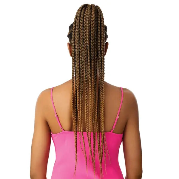 Postiche Tressé Long Box Braids 28 pouces chignon bun ou en queue de cheval