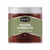 Waam - Poudre d'Hibiscus Pure et Naturelle Visage, corps et cheveux. Pot 200 Grammes