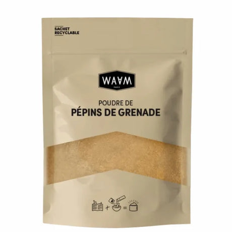 Poudre de Pépins de Grenade pour un Gommage doux Visage et Corps. Sachet de 30g