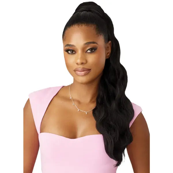 Queue de cheval ponytail body wave longue noire Outre Belisse