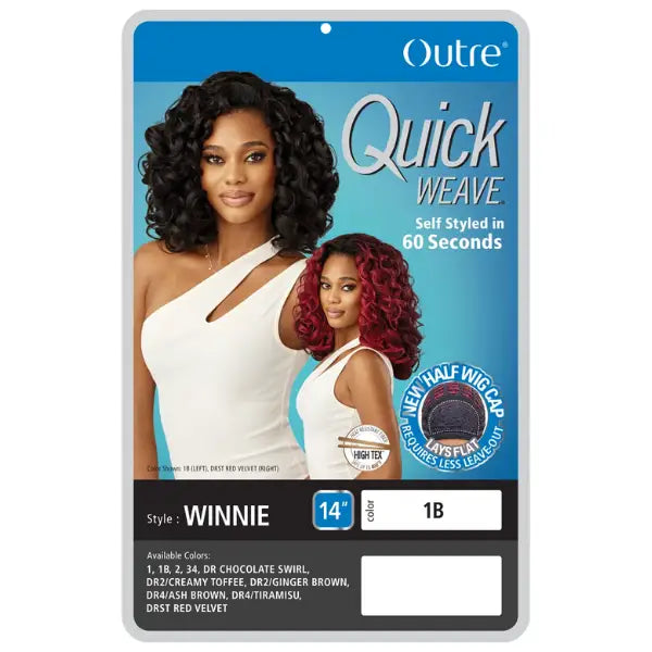 Quick weave perruque demi-tête curly bouclée Outré  WInnie