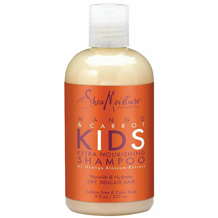 Shampoing enfant Shea Moisture Mango & Carrot KIDS - Extra-Nourishing Shampoo. Flacon 237 ML