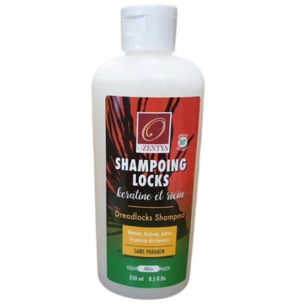 Shampoing pour locks à la Karatine et Huile de Ricin Nettoie Hydrate et Active la pousse des cheveux