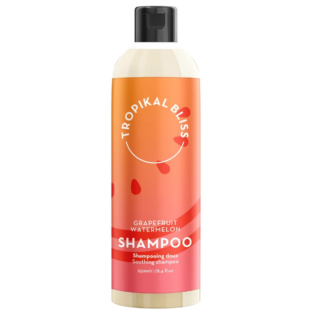 tropikalbliss shampoing doux hydratant grapefruit watermelon pour cheveux bouclés