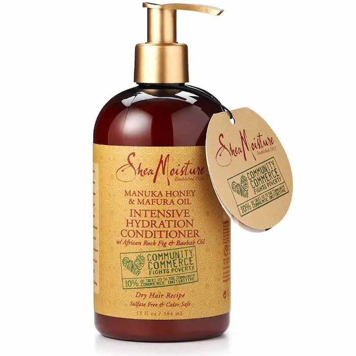 Shea Moisture Manuka Honey & Mafura Oil Après-Shampooing Hydratation Intense au Miel de Manuka et Huile de Mafura. 384ML