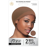 Lot de 2 sous-bonnets pour perruques Marron Clair Evolve 