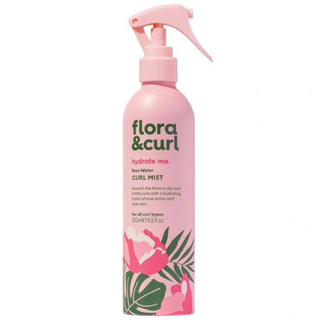 Spray hydratant pour Cheveux bouclés à l'eau de Rose et Aloe vera - Flora and Curl