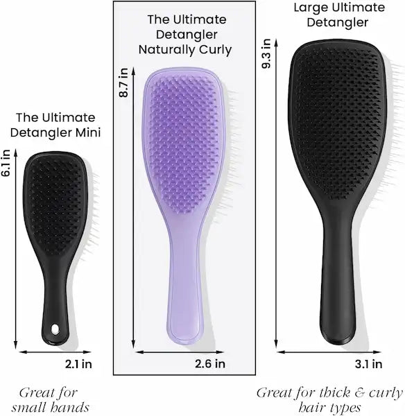 Comparaison Brosse Cheveux Cheveux bouclés frisés crépus Tangle Teezer