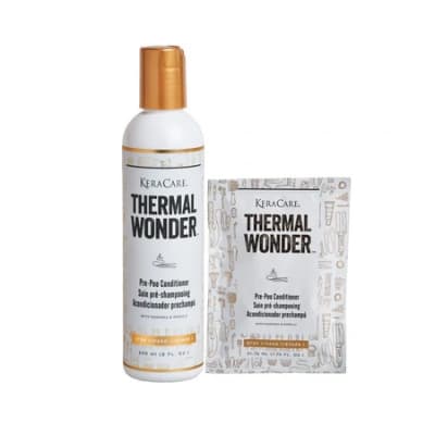 Pre poo conditioner gamme Thermal Wonder, marque Keracare