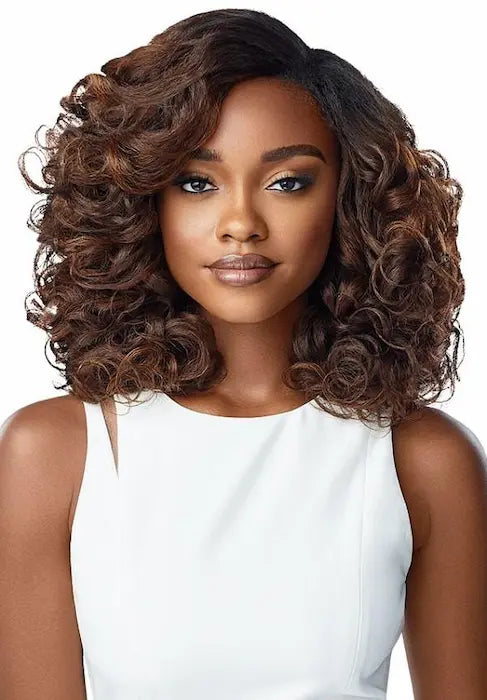 Tissage Semi-Naturel Purple Pack Long 3 pièces Textured Loose Curl - Outré 