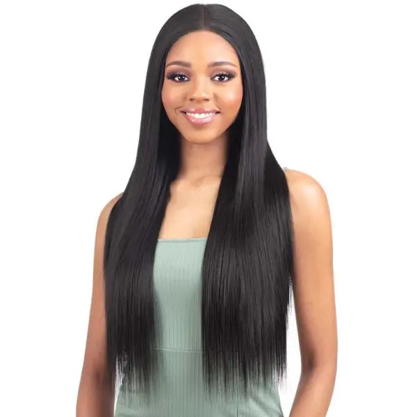 Tissage bundle avec Closure 4X4 long straight Yaki Lisse Model Model collection Gardenia