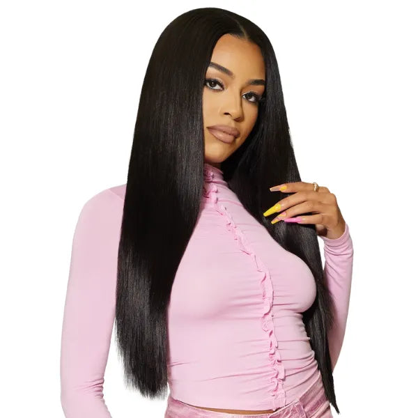 Tissage cheveux naturels lisses Remy Hair Outre Straight bundle pack