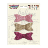 3 Barrettes Clips noeud papillon pailleté pour enfant - Camryn's BFF - diouda