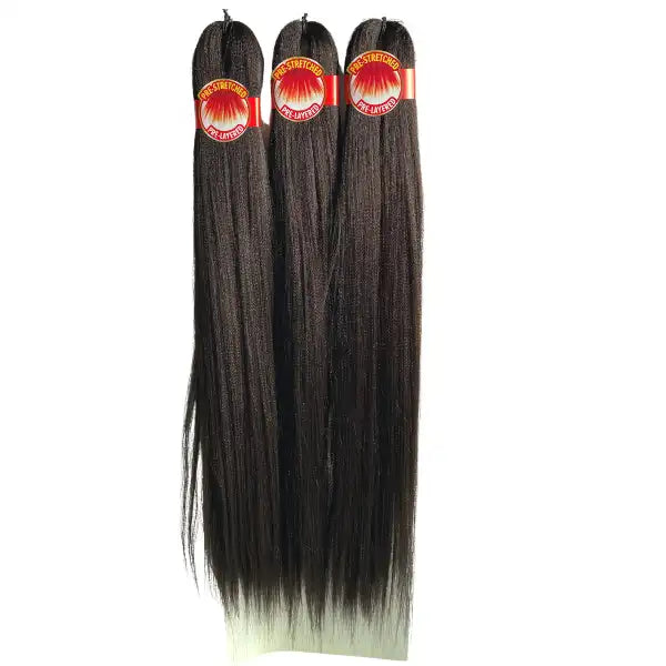 Mèches Outre X-Pression Pre-Stretched Ultra Braid 3X 52 Noir Naturel (2)