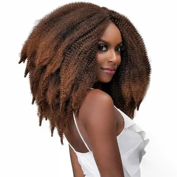 Braid out avec Mèches à tresser Pré-Séparées 3X Afro Spring Janet Collection