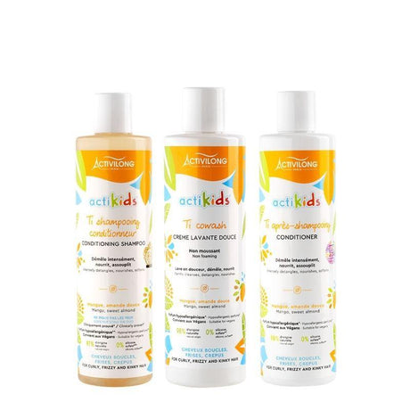 3 Soins Lavants Enfants Activilong Actikids - Pack enfant cheveux - diouda