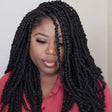 Mèches crochets braids pour passion twist de 18 pouces Janet Collection