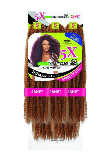 5X Mèches AFRO TWIST BRAID - Janet Collection - Mèches vanilles et twists - diouda