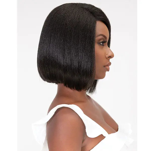 Perruque Lace Wig Yaki lisse courte ANN de profil - Janet Collection 