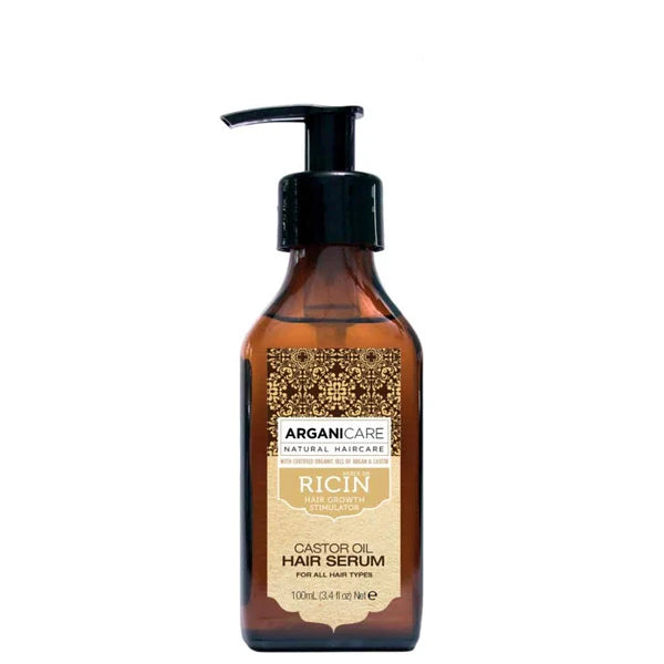 sérum protecteur ARGANICARE à l’huile de Ricin Bio cheveux secs, fragilisés et abîmés 100 ml