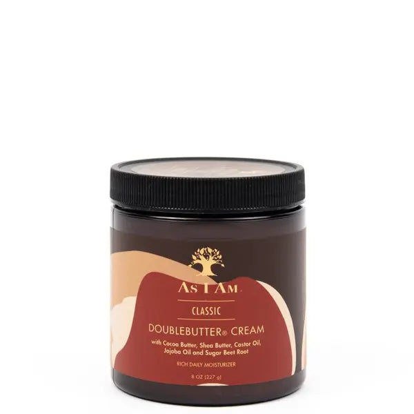 As I Am Double Butter Cream 8oz Crème Riche Hydratante Quotidienne