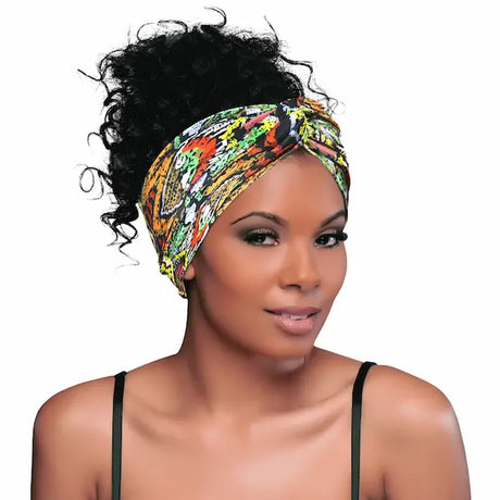 bandeau cheveux large et extensible tissu soyeux